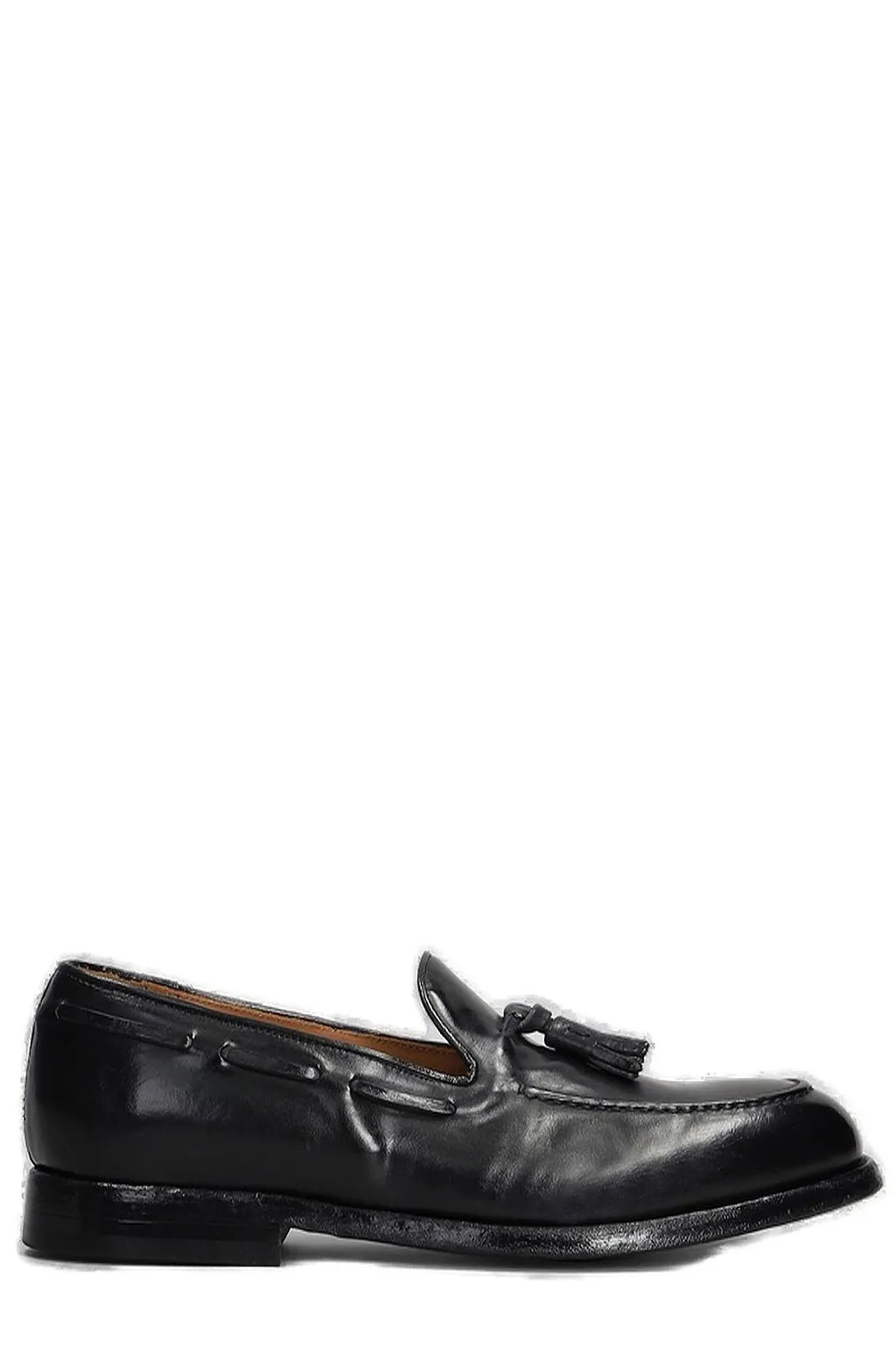 Green George Tassel Moccasin Loafers