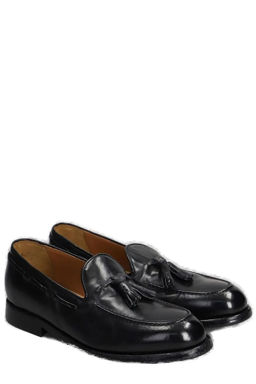 Green George Tassel Moccasin Loafers