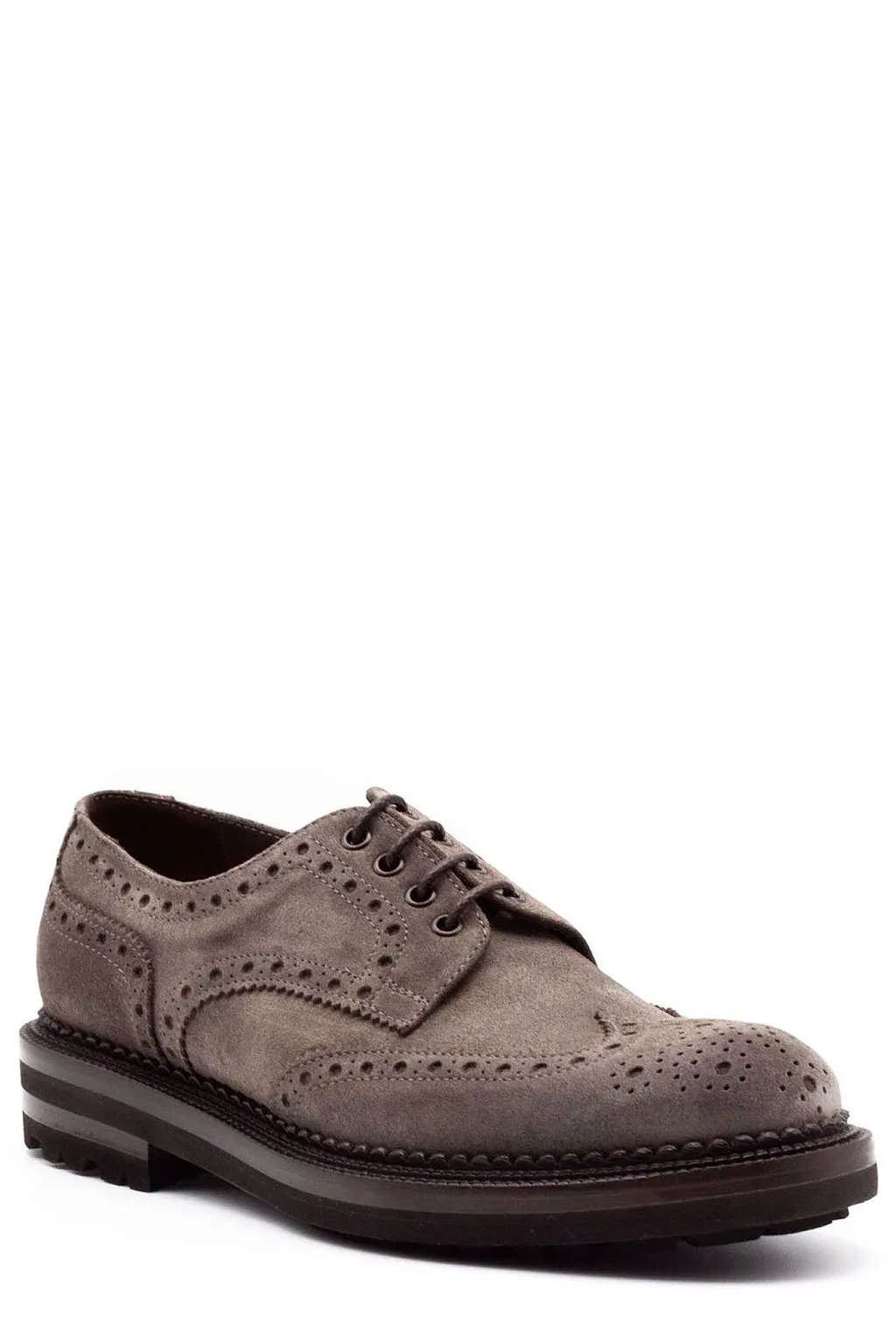 Green George Wingtip Brogue Derby Shoes