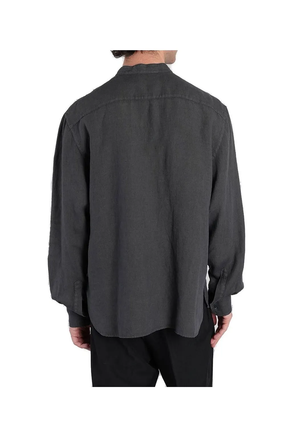 Grifoni Button-Up Crewneck Shirt