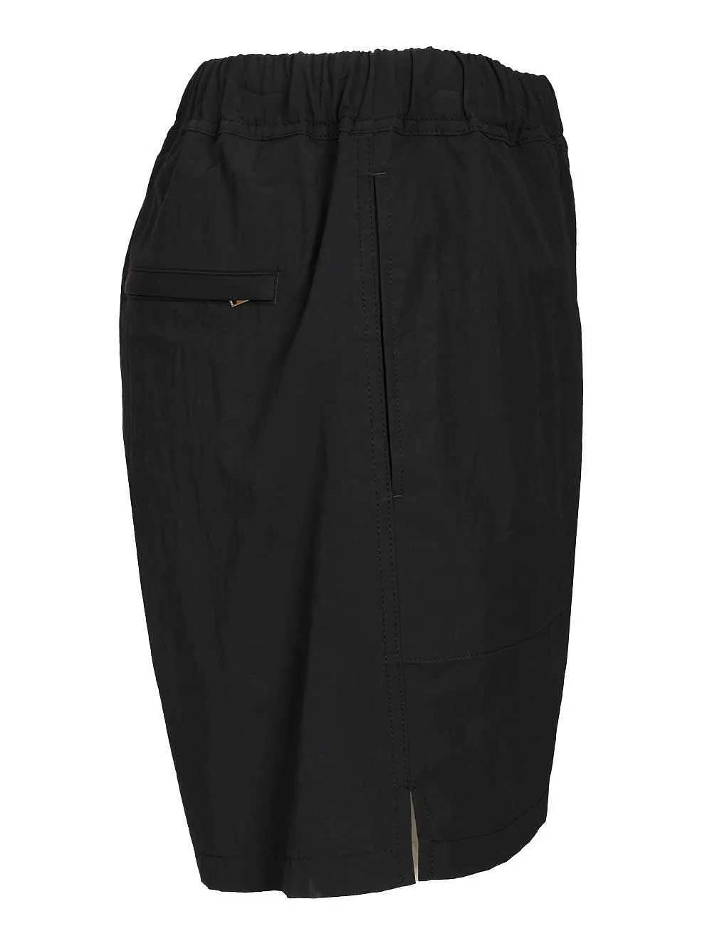 Grifoni Side Slit Straight Hem Shorts