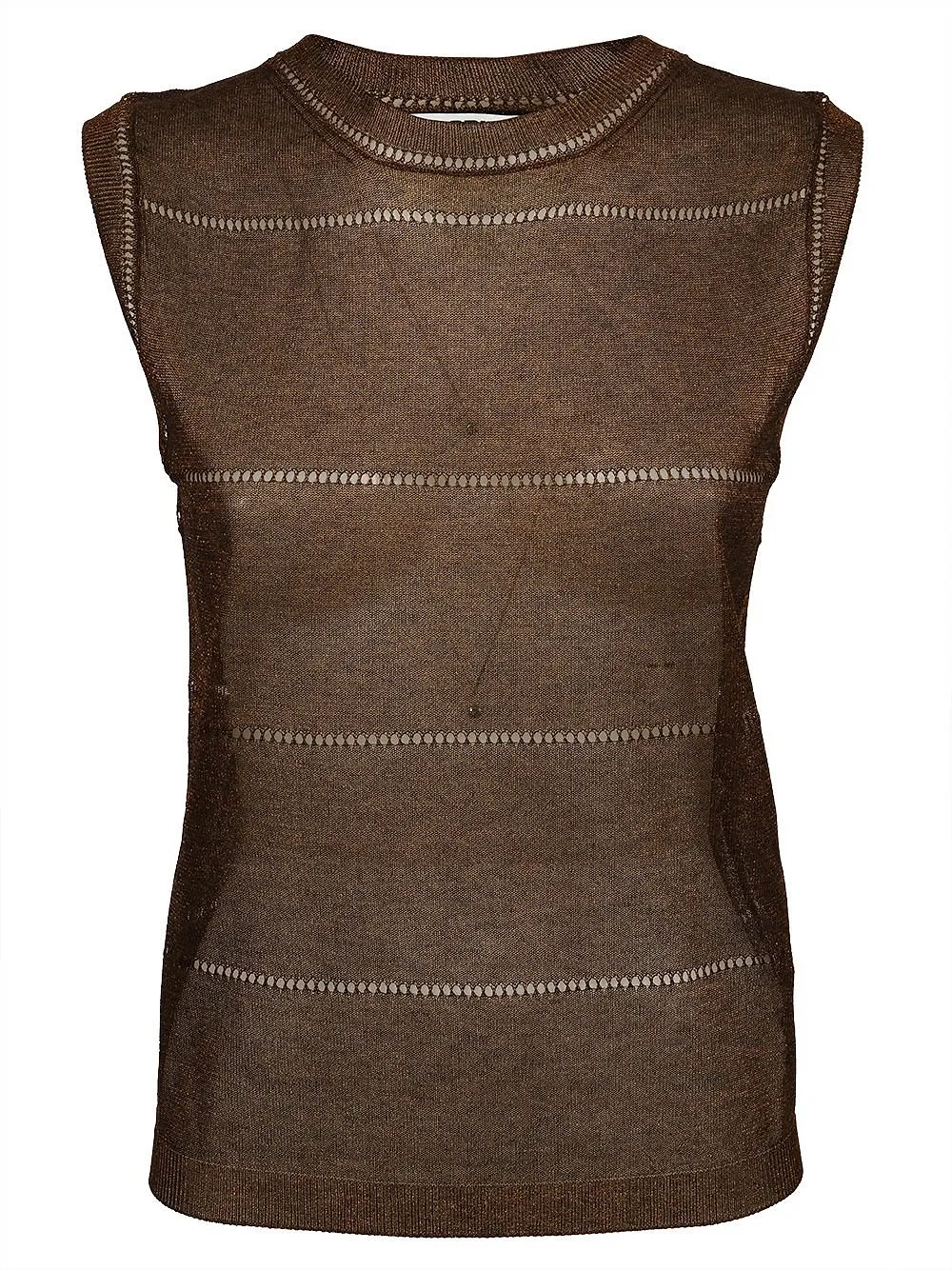 Grifoni Open-Knit Sleeveless Top