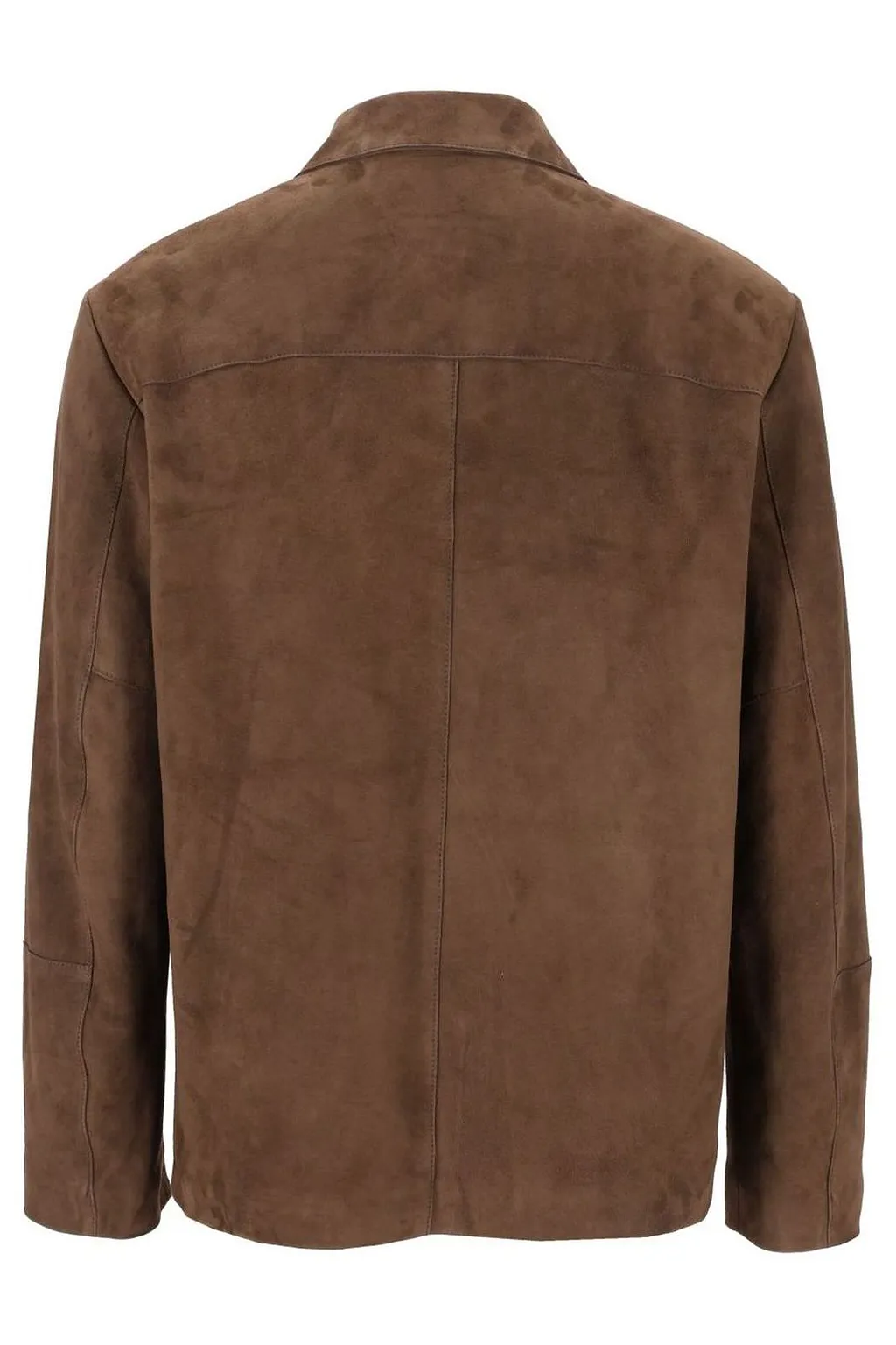 Grifoni Snap-Button Suede Jacket
