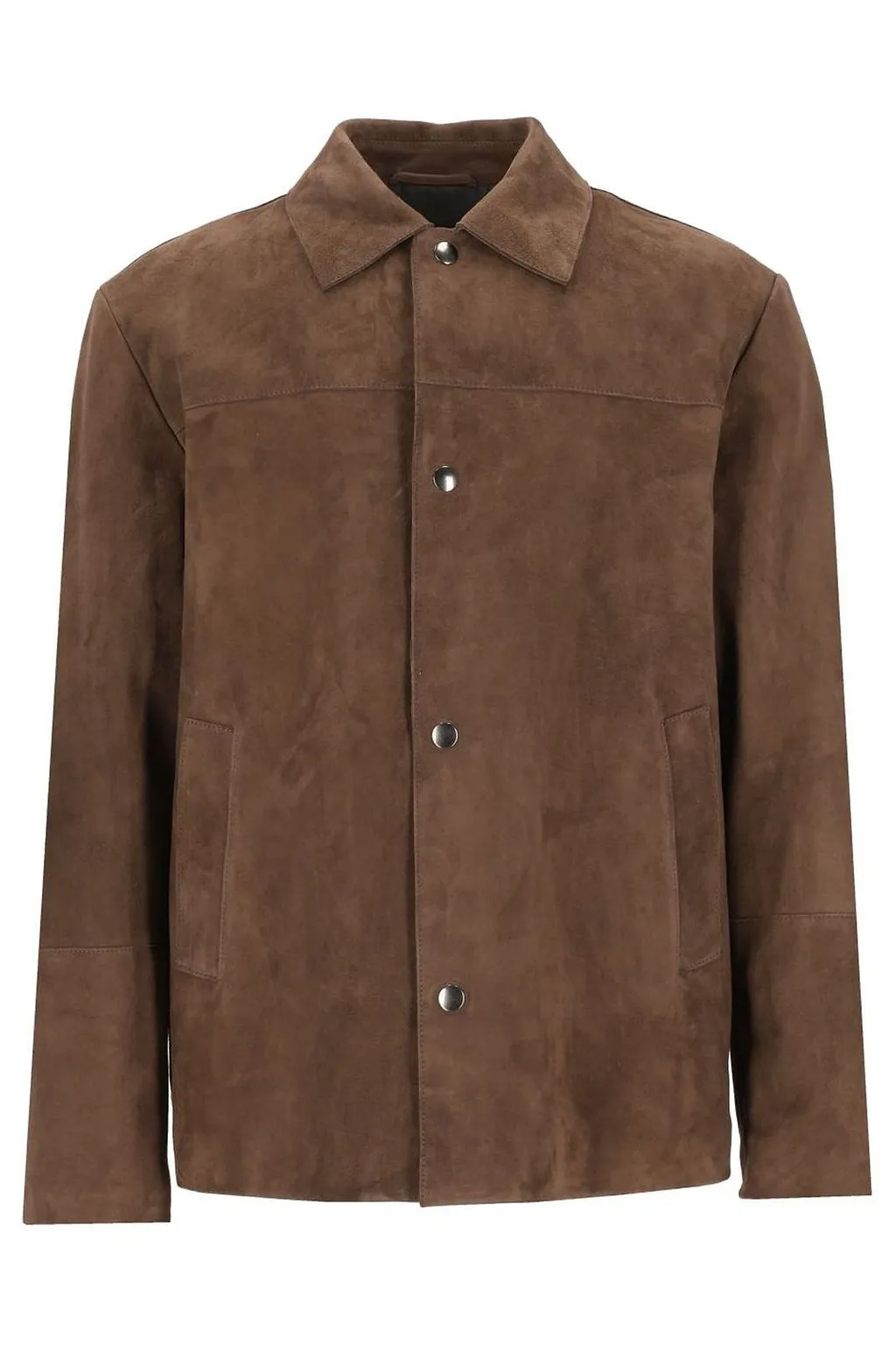 Grifoni Snap-Button Suede Jacket