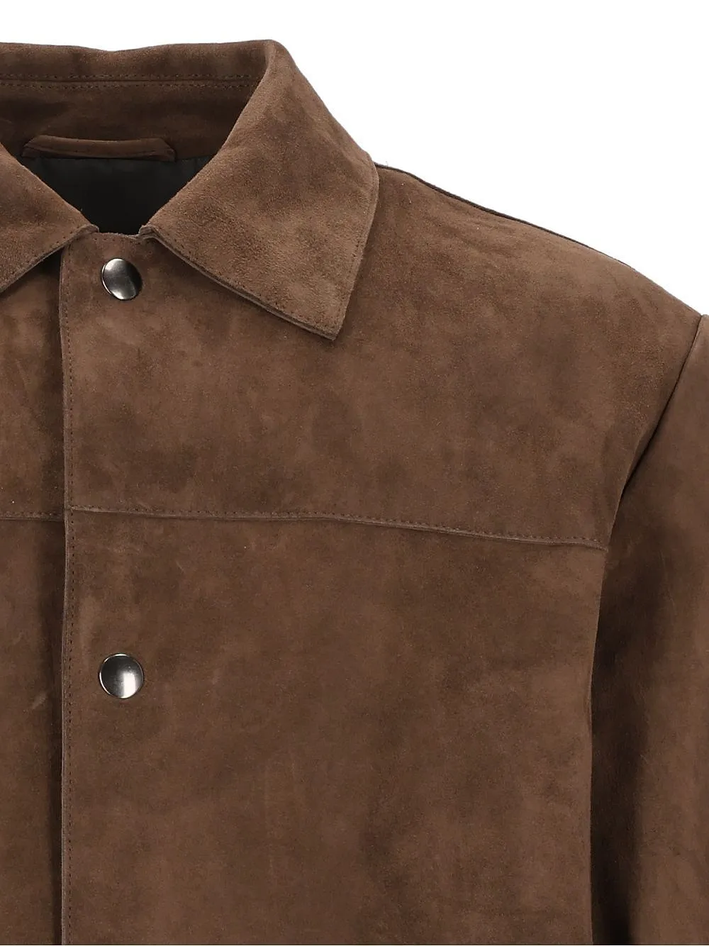 Grifoni Snap-Button Suede Jacket
