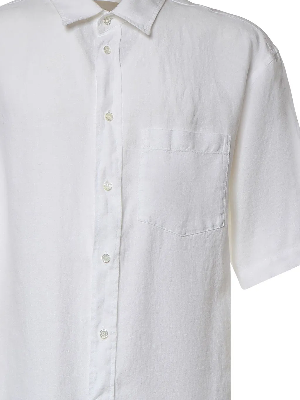 Grifoni Button-Up Curved Hem Shirt