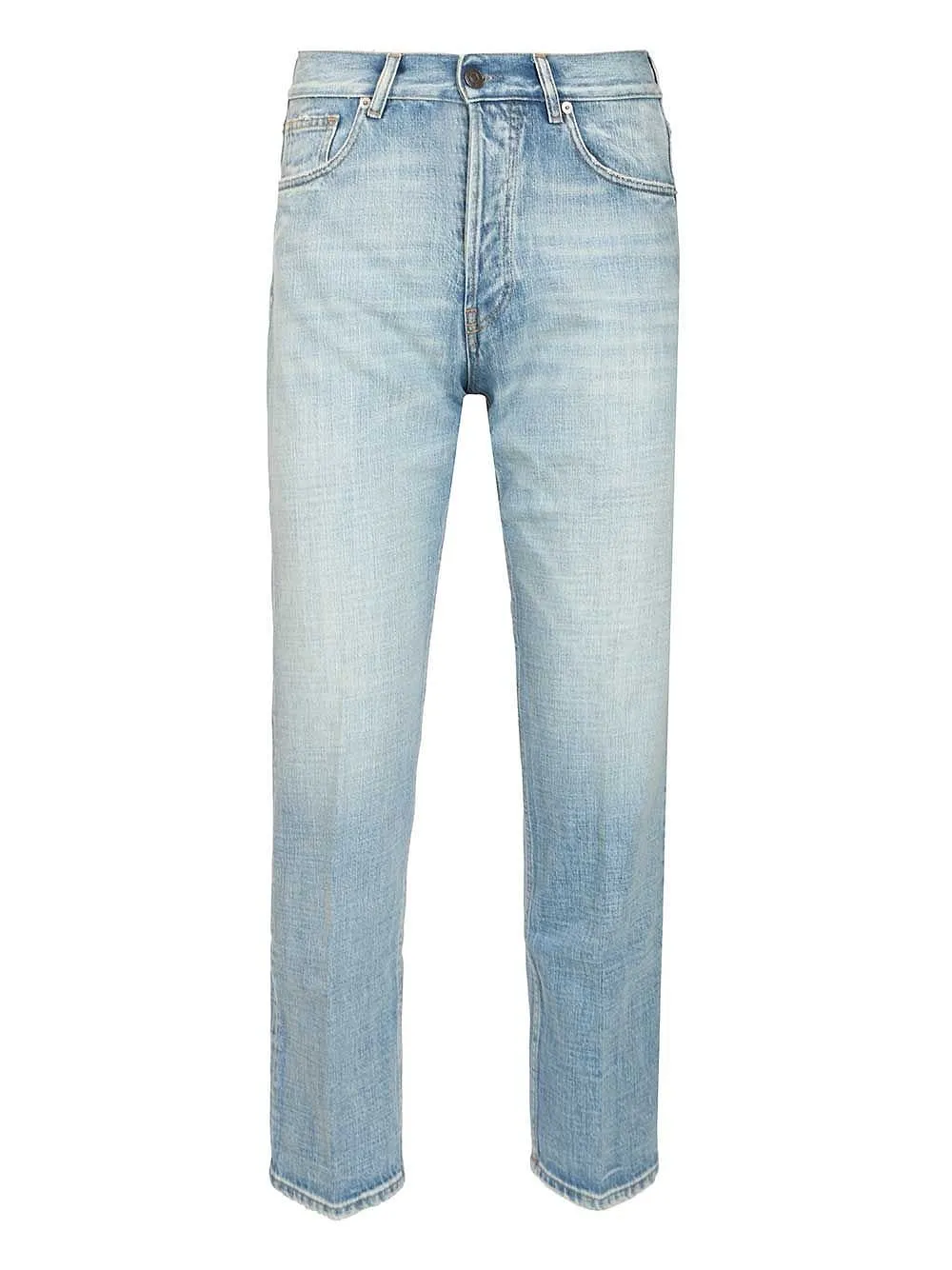 Grifoni Logo Patch Straight Leg Jeans