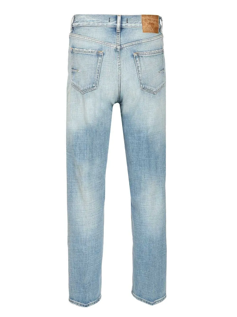 Grifoni Logo Patch Straight Leg Jeans