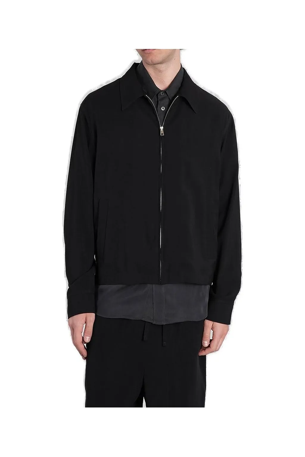 Grifoni Zip-Up Straight Hem Jacket
