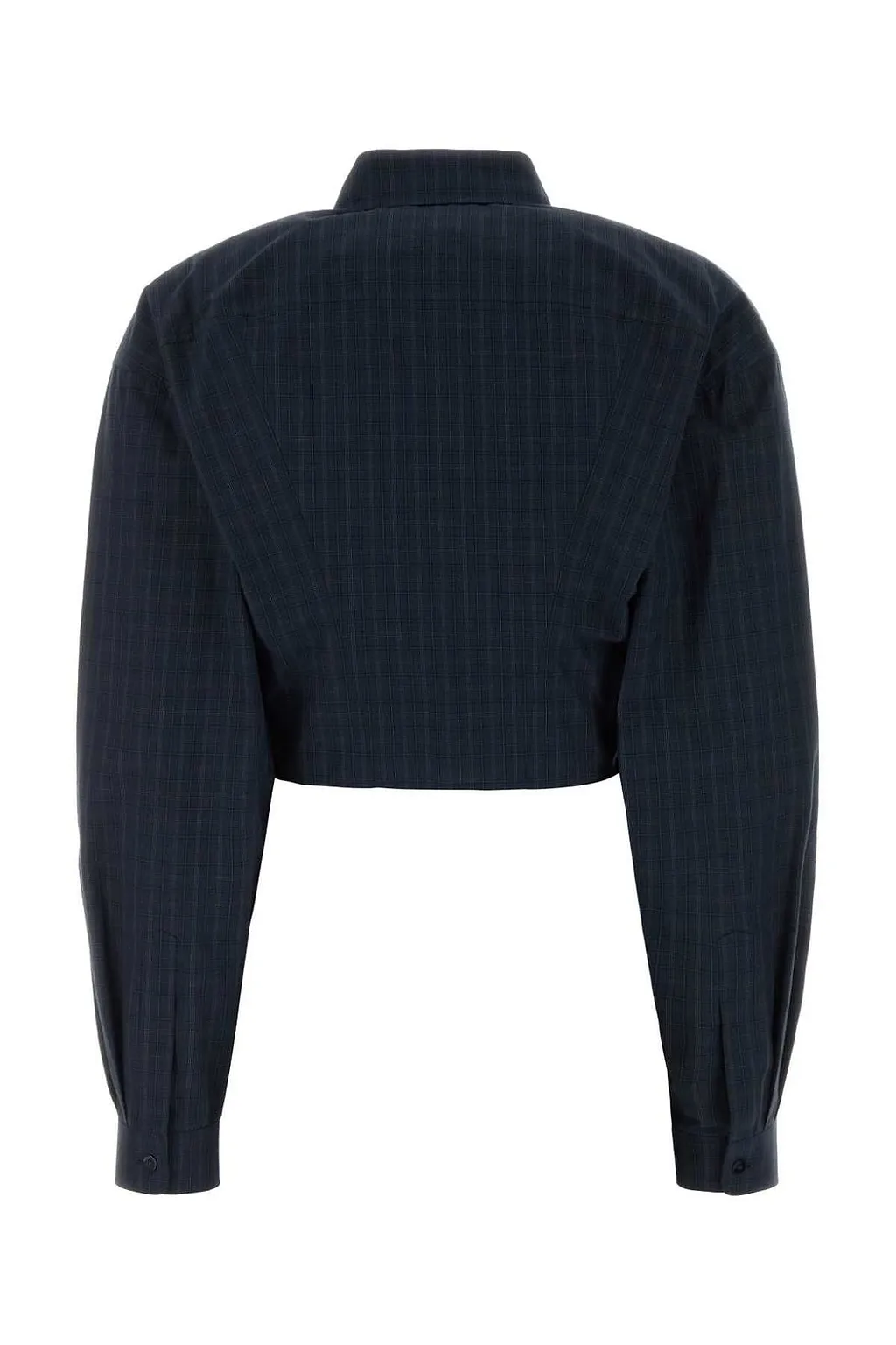 Gucci Cropped Checked Poplin Shirt