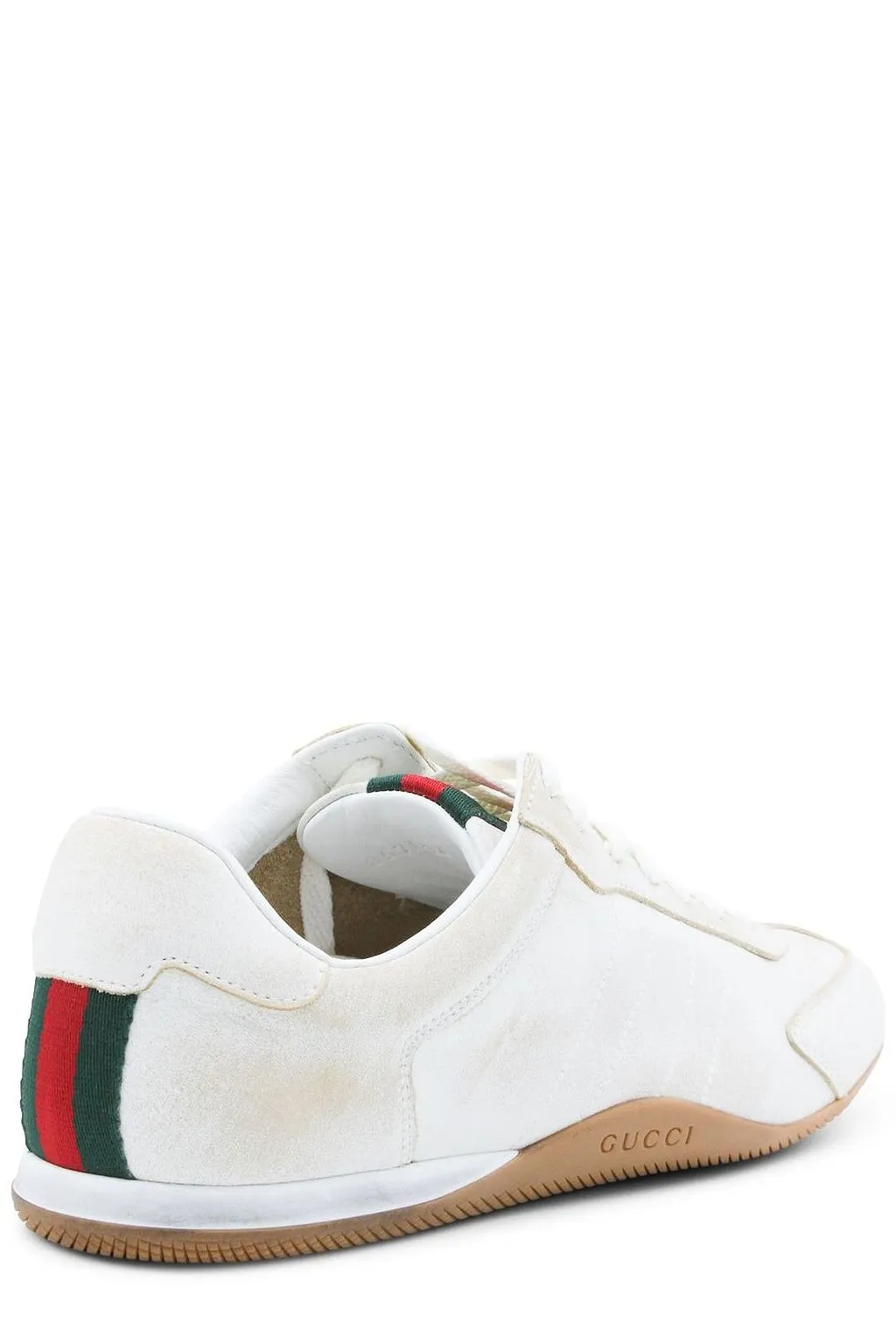 Gucci Distressed Effect Lace-Up Sneakers