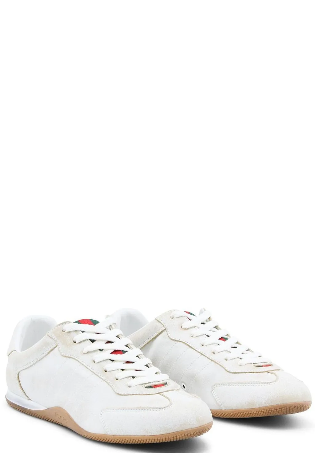 Gucci Distressed Effect Lace-Up Sneakers