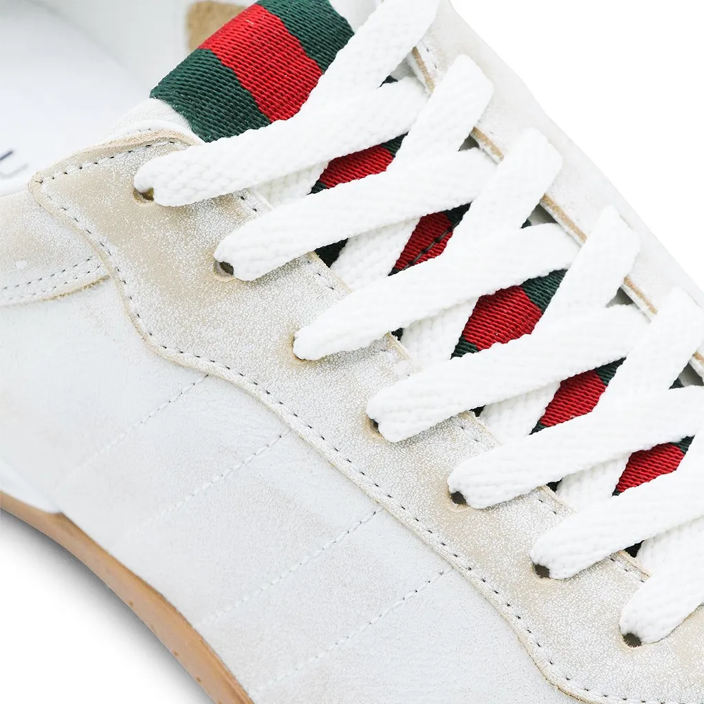 Gucci Distressed Effect Lace-Up Sneakers