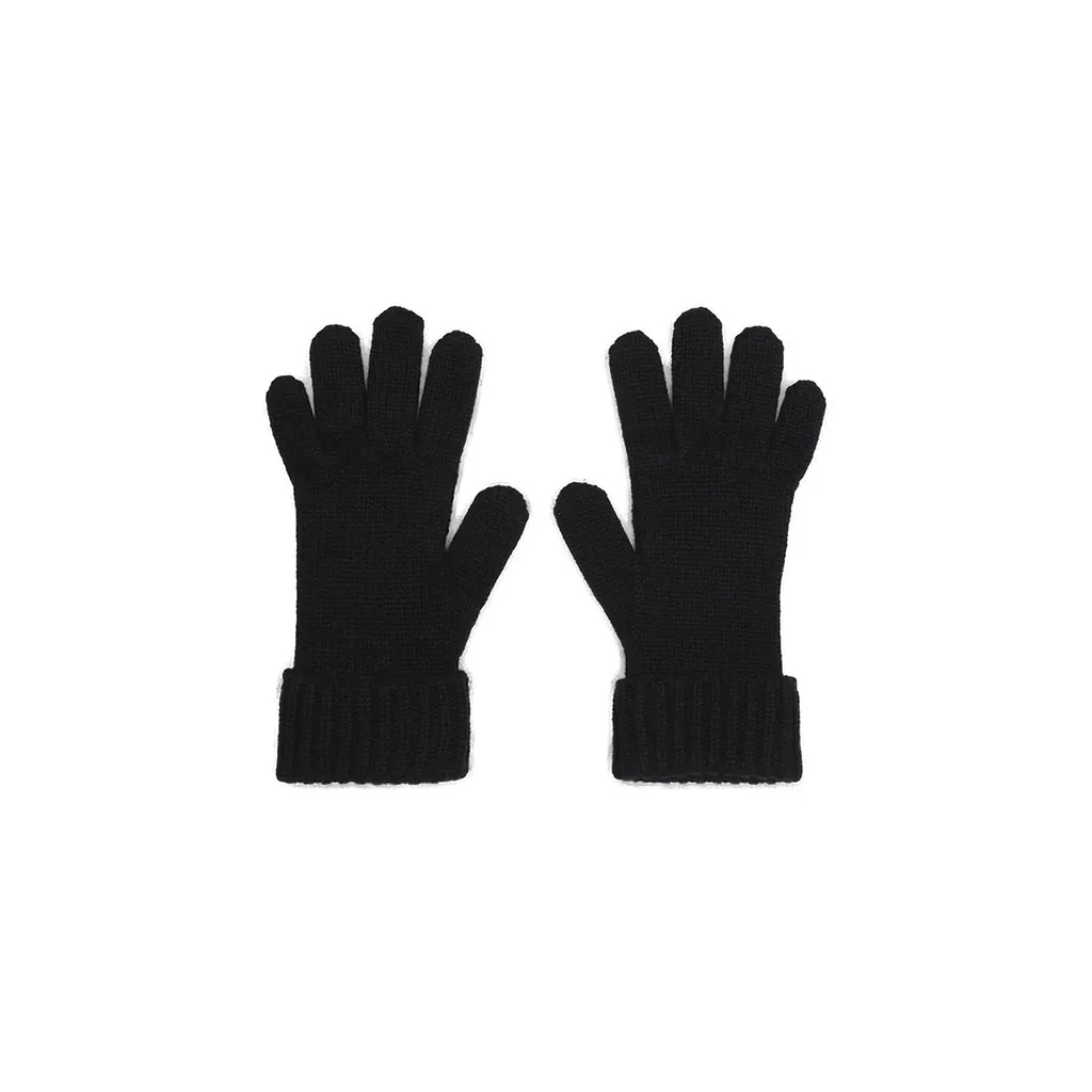 Gucci Double G Rib-Knit Gloves
