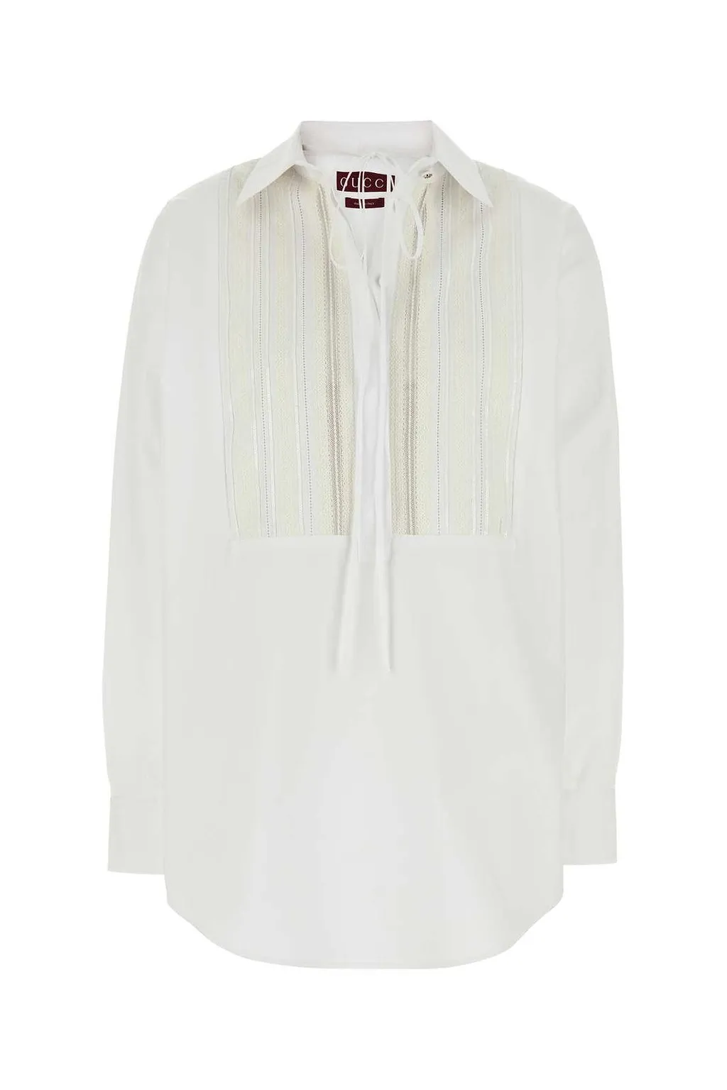 Gucci Drawstring Poplin Oversized Shirt