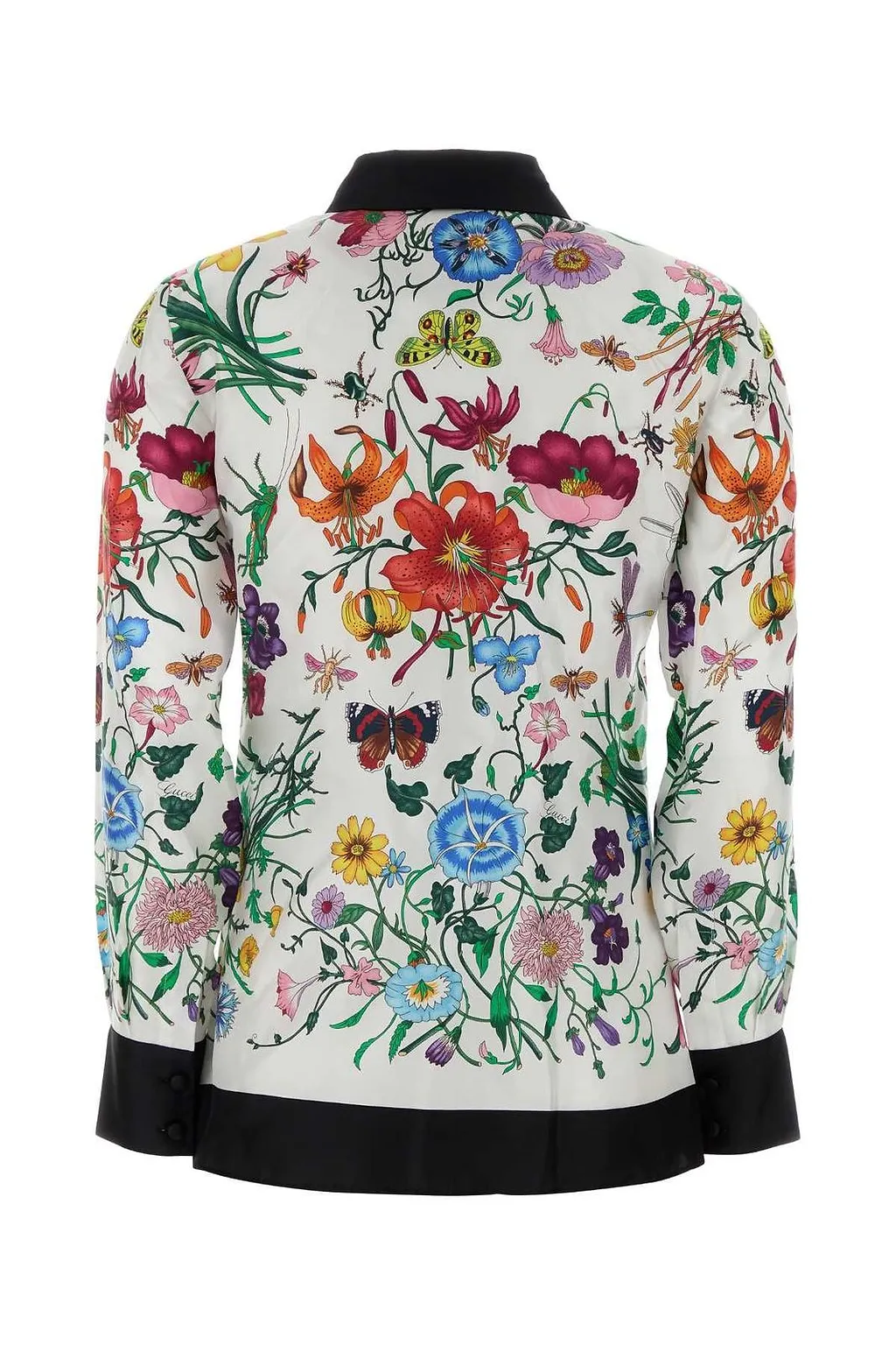Gucci Flora Printed Long-Sleeved Shirt