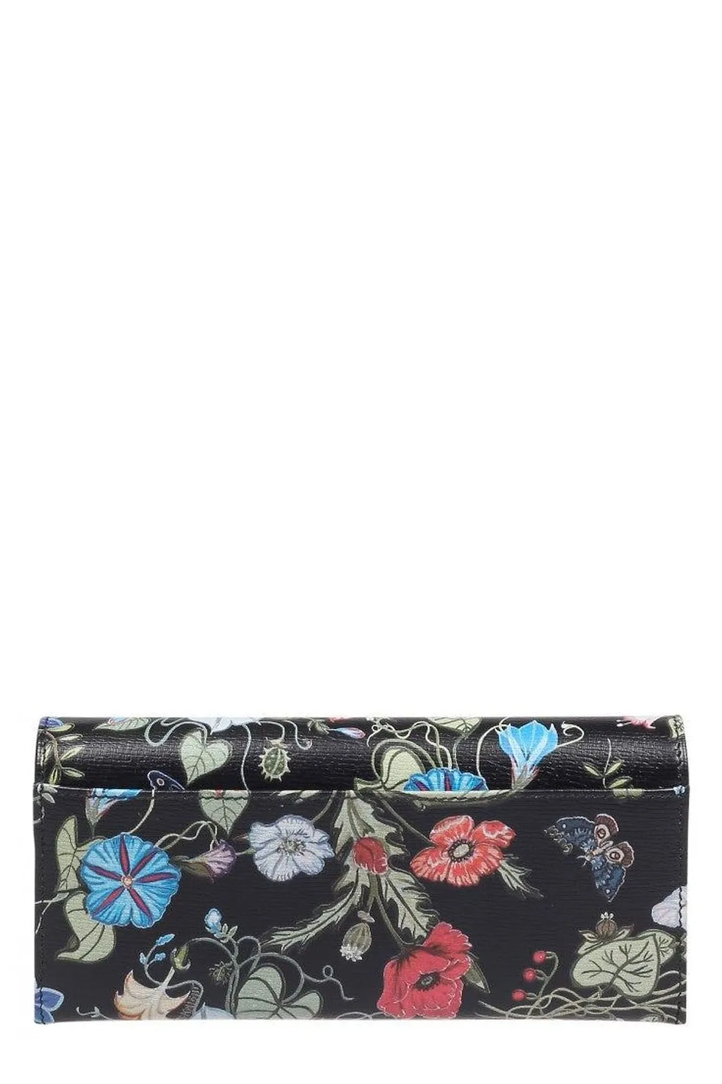 Gucci Flora Printed Flap Wallet