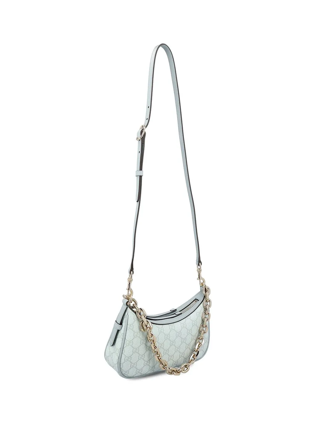 Gucci Gg Emblem Zipped Small Shoulder Bag