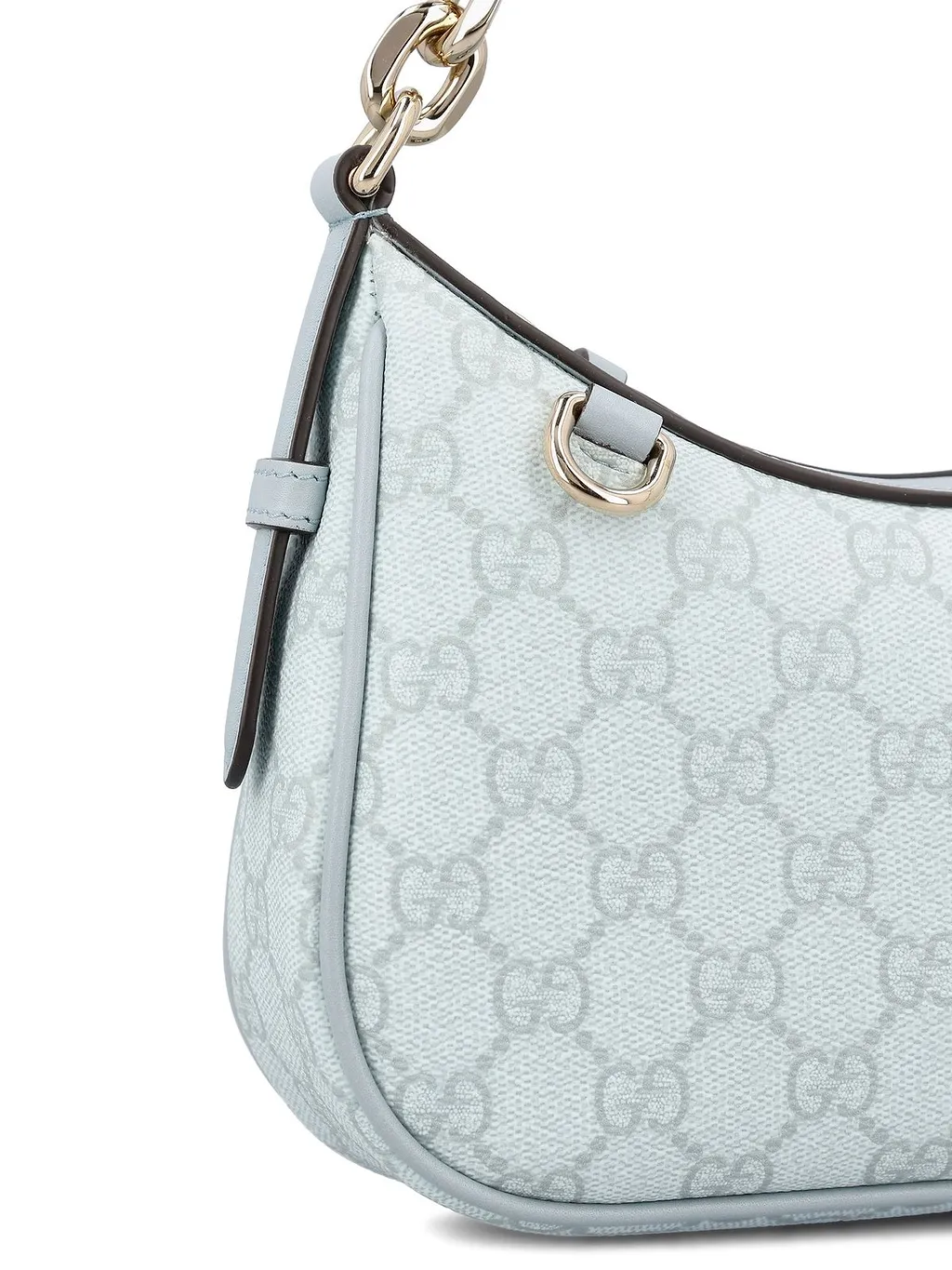 Gucci Gg Emblem Zipped Small Shoulder Bag