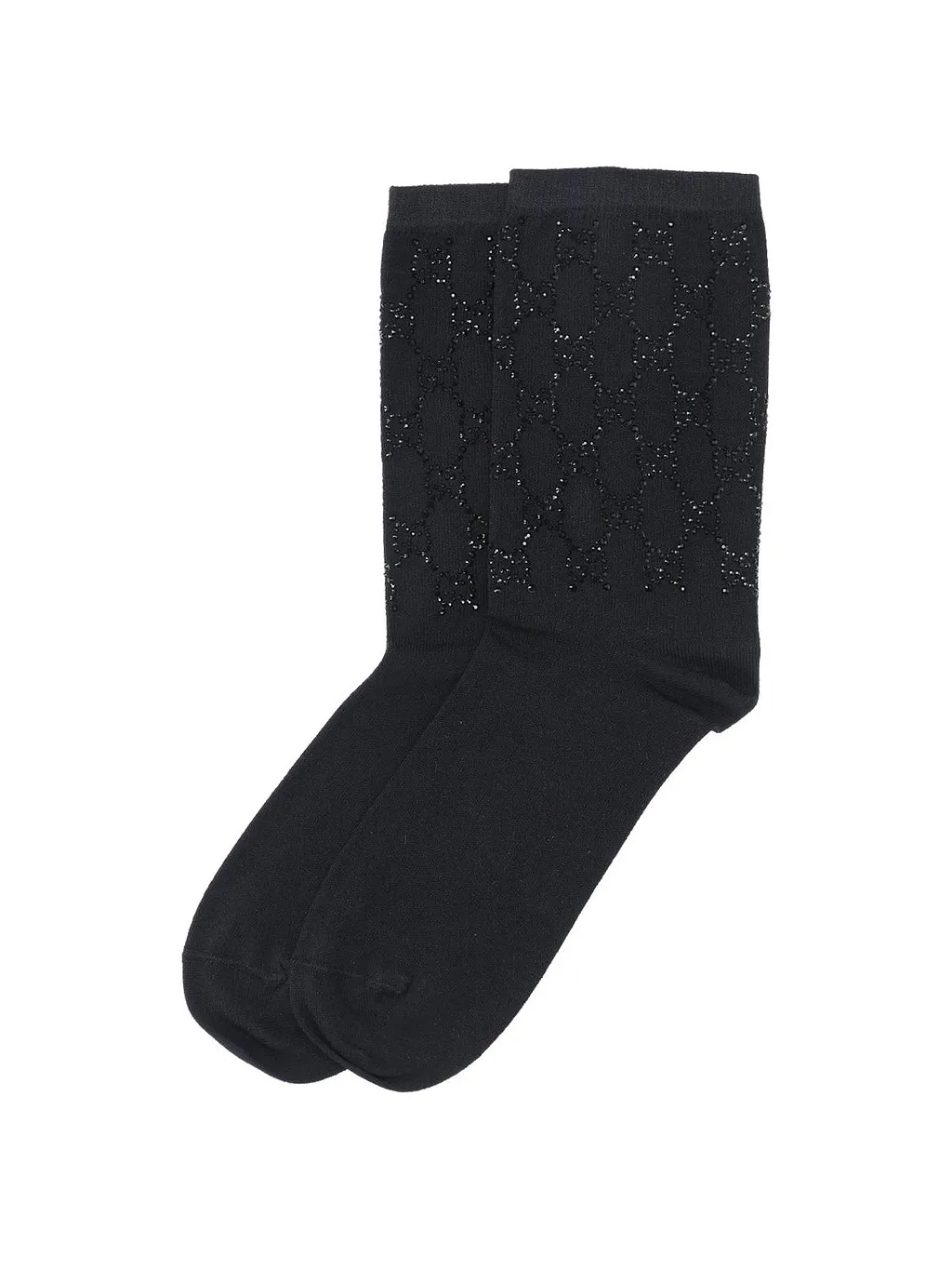 Gucci Gg Embellished Ribbed Socks