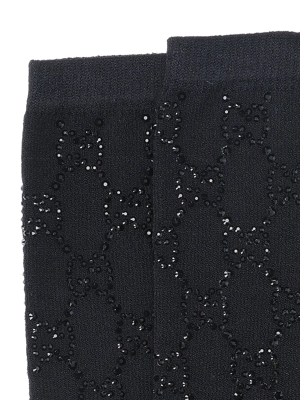 Gucci Gg Embellished Ribbed Socks