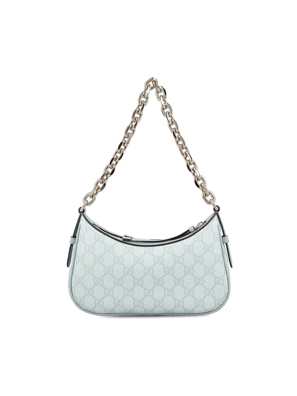 Gucci Gg Emblem Zipped Small Shoulder Bag