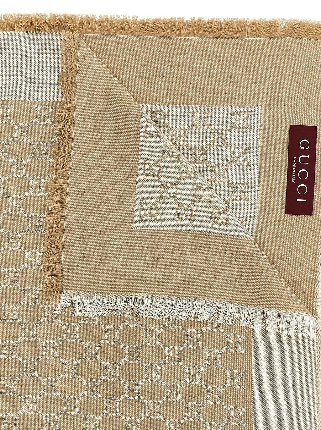 Gucci Gg Fringed Shawl
