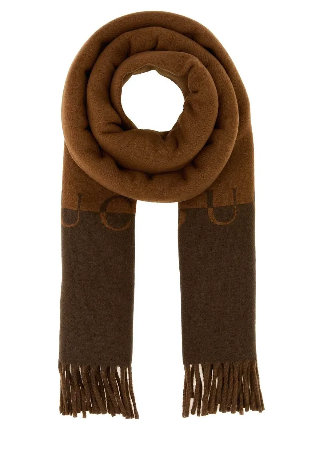 Gucci Gucciparf Logo Fringed Scarf