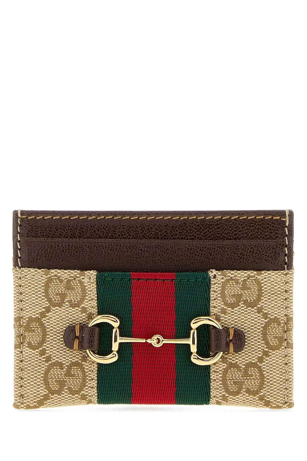 Gucci Horsebit Web Card Case