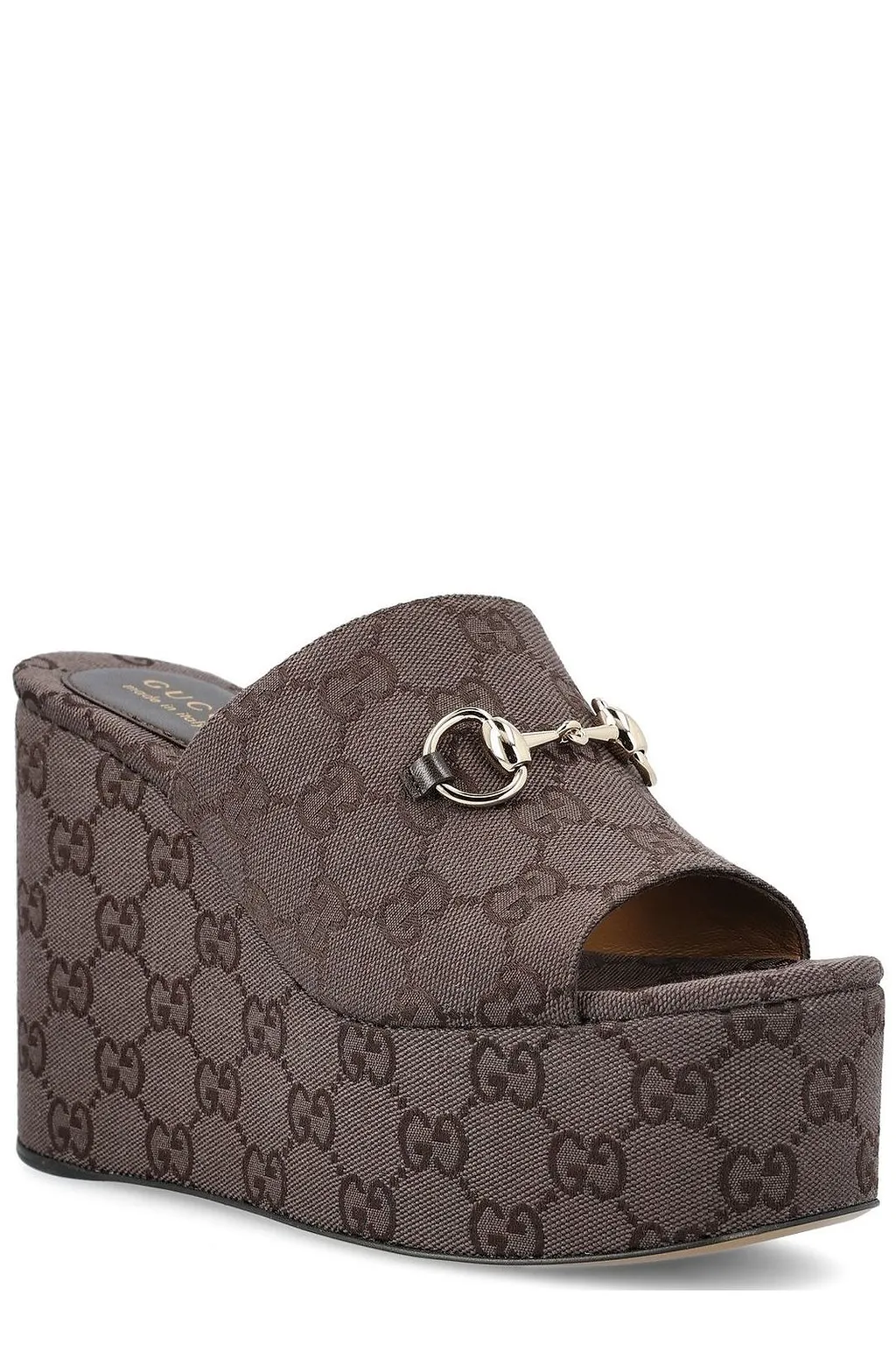 Gucci Horsebit Wedge Sandals