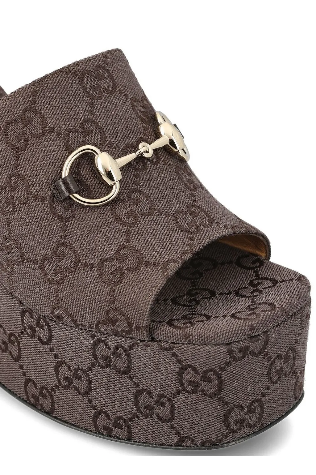 Gucci Horsebit Wedge Sandals