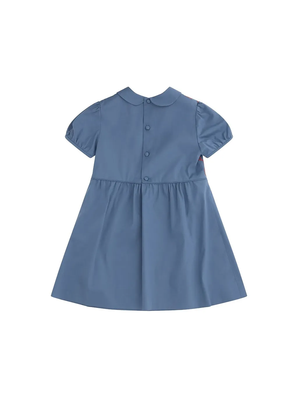 Gucci Kids Gg Embroidered Poplin Dress
