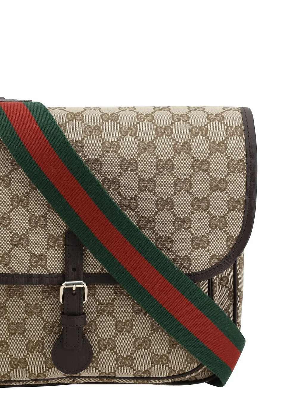 Gucci Kids Gg Foldover Top Messenger Bag