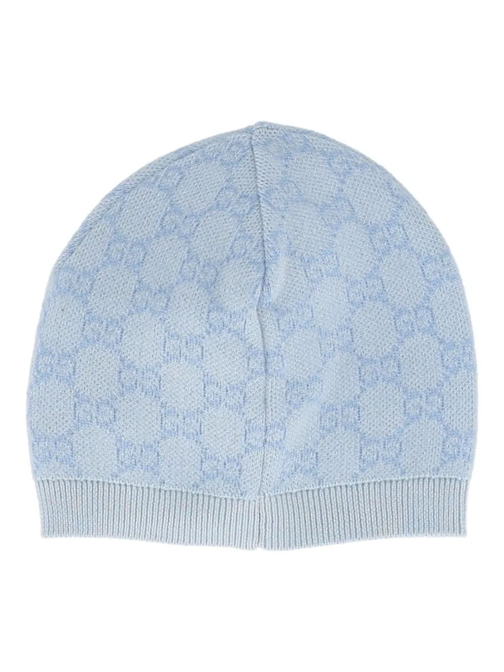 Gucci Kids Gg Monogram Pull-On Beanie Hat