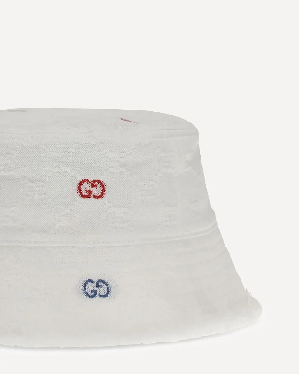 Gucci Kids Gg Supreme Logo Bucket Hat