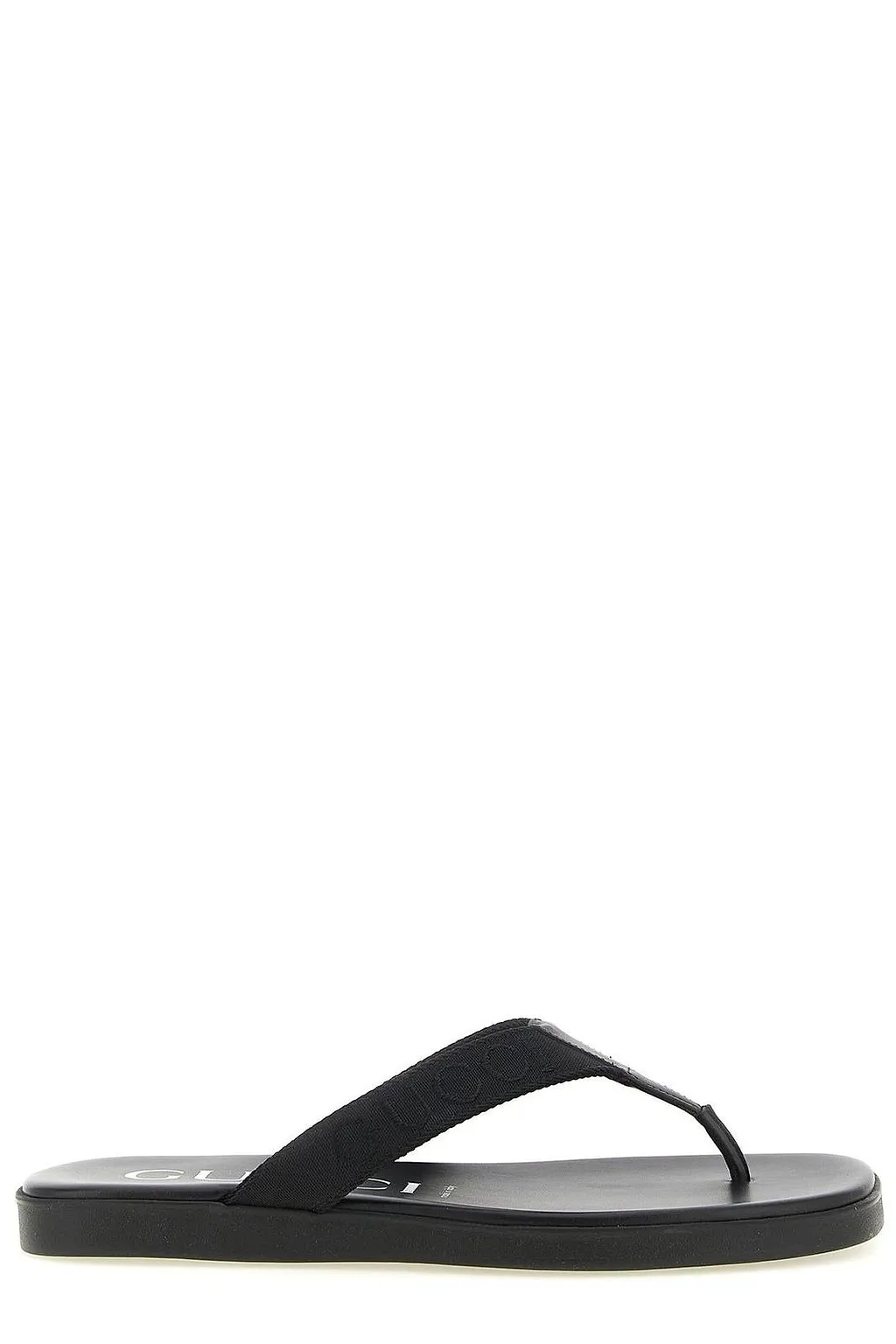 Gucci Logo Jacquard Thong Sandals