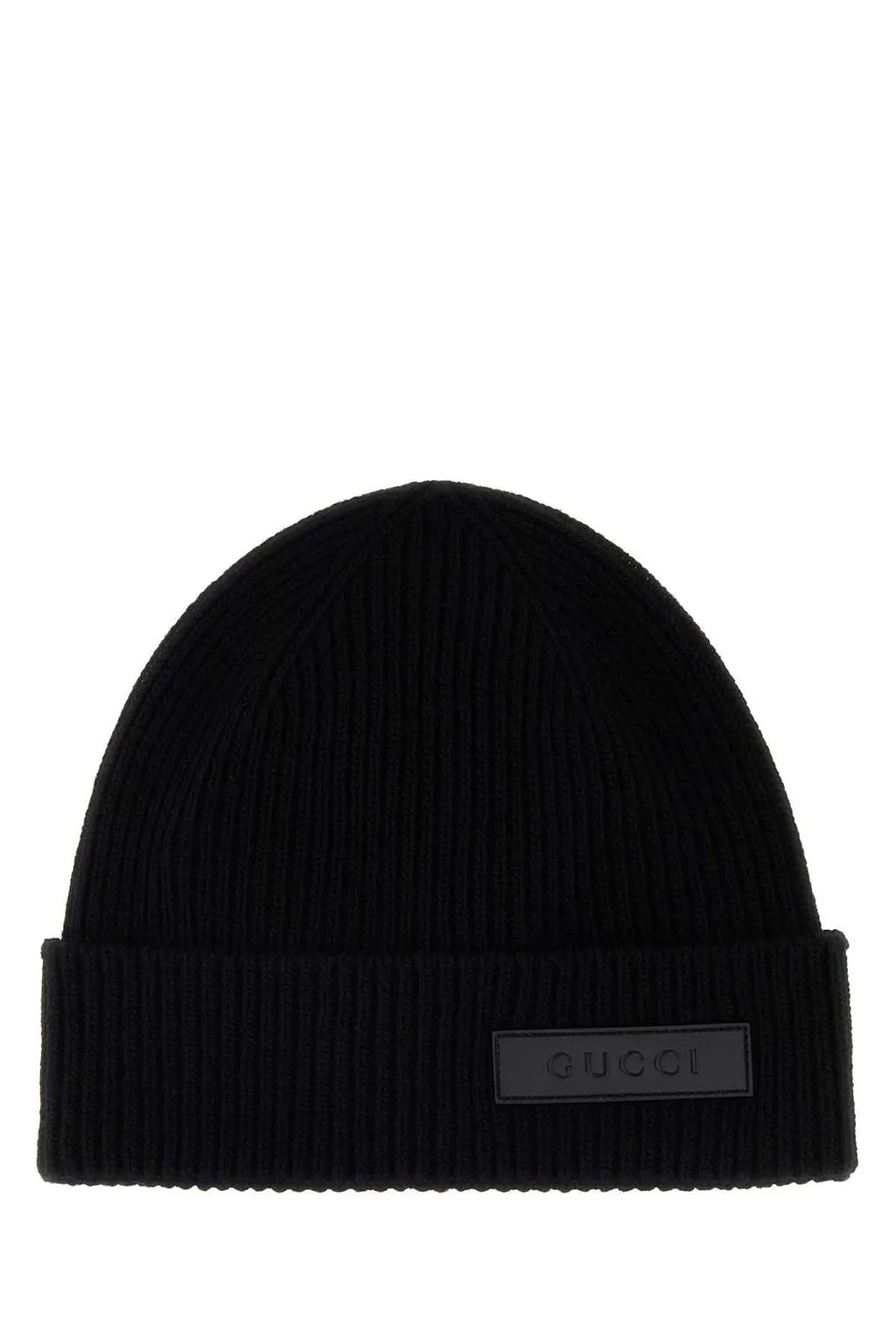 Gucci Logo Patch Knitted Beanie