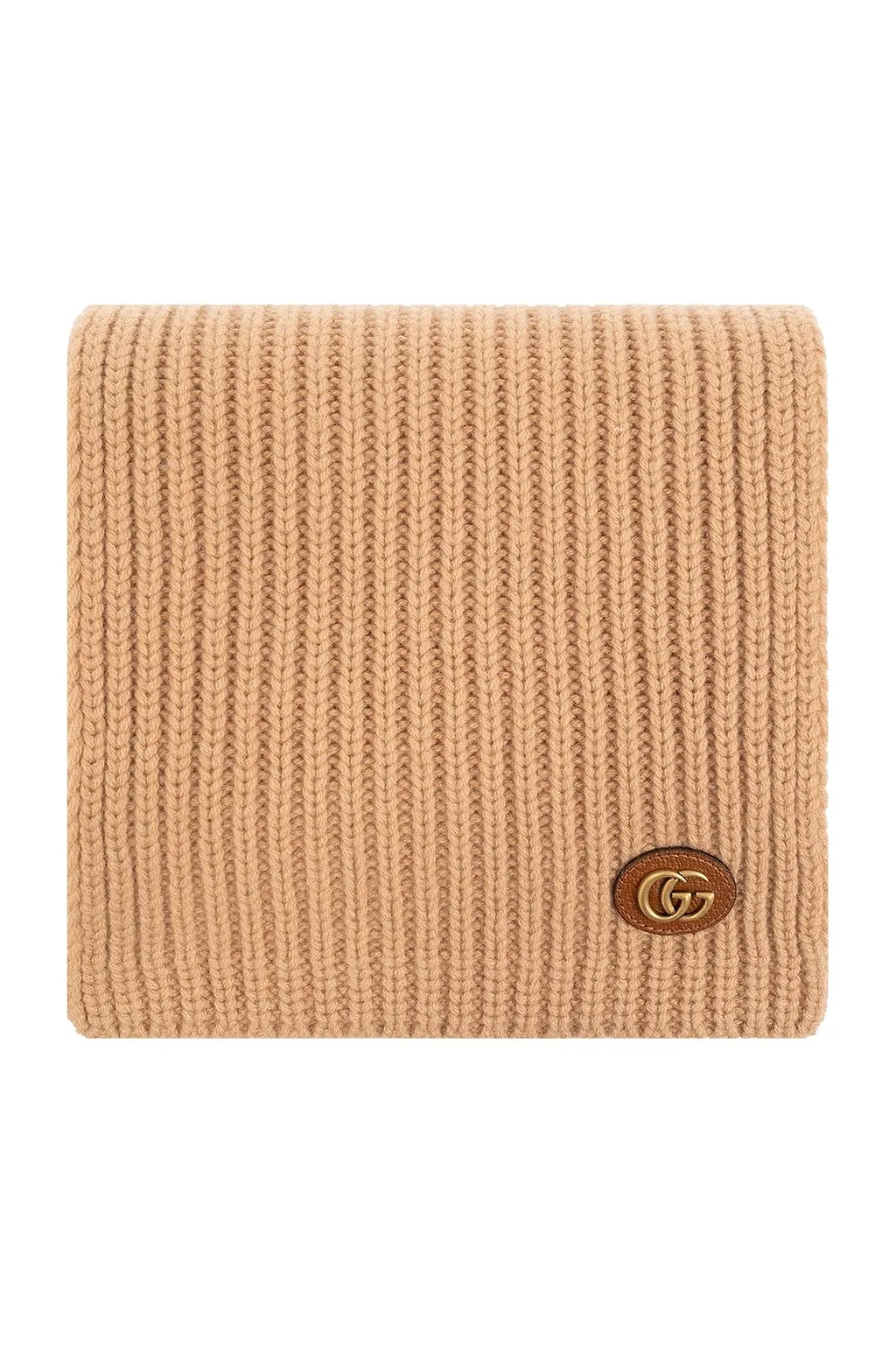 Gucci Logo Patch Knit Scarf