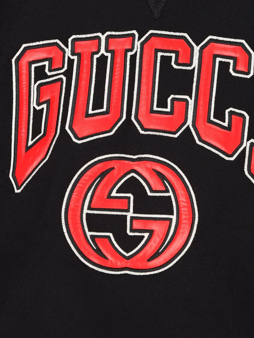 Gucci Logo Patch Cropped Sweatshirt