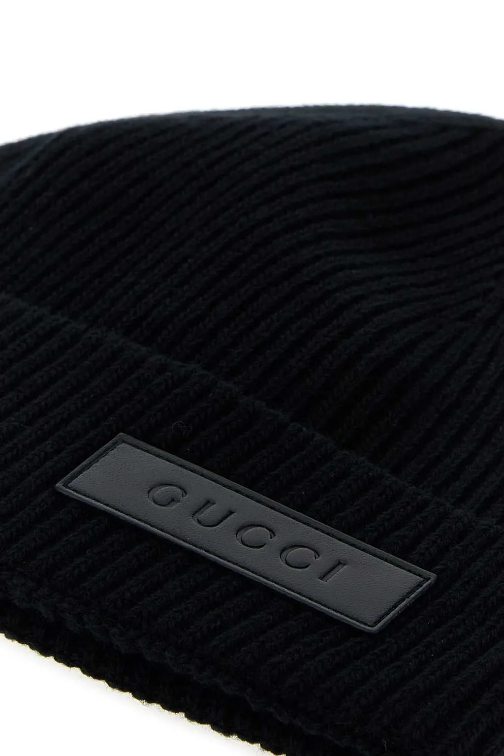 Gucci Logo Patch Knitted Beanie