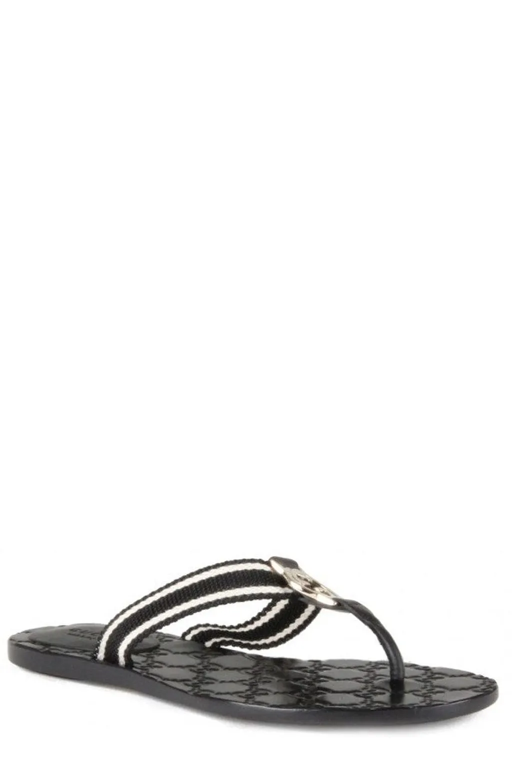 Gucci Logo Plaque Flip Flops