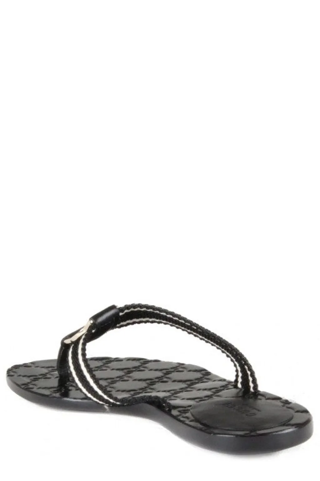 Gucci Logo Plaque Flip Flops