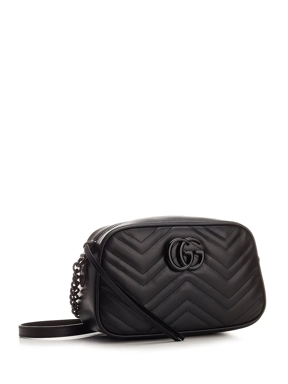 Gucci Logo Plaque Small Marmont Shoulder Bag