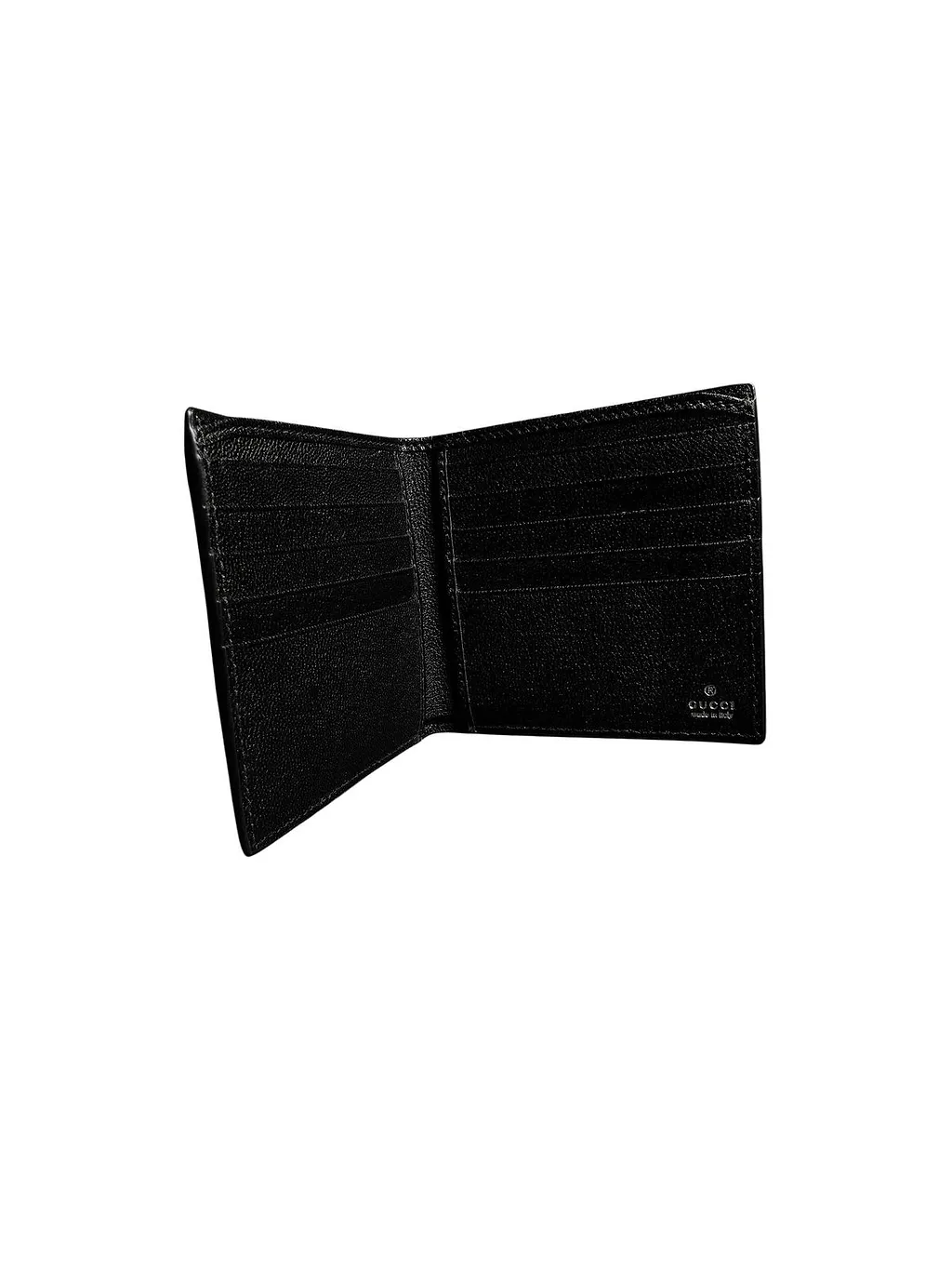 Gucci Stripe Detailed Monogrammed Bi-Fold Wallet