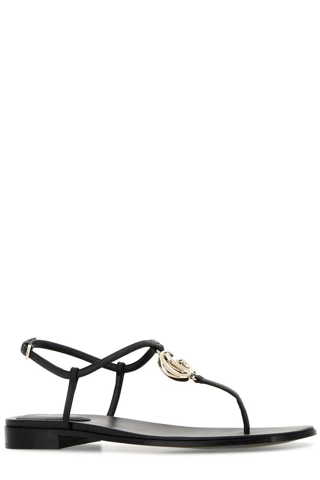 Gucci Thong Logo Plaque Sandals