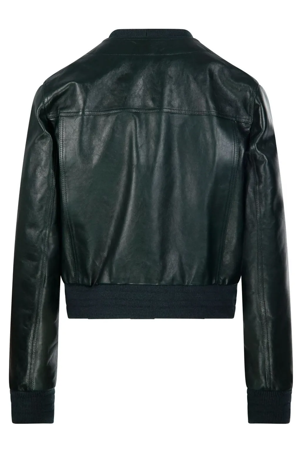 Gucci V-Neck Leather Jacket