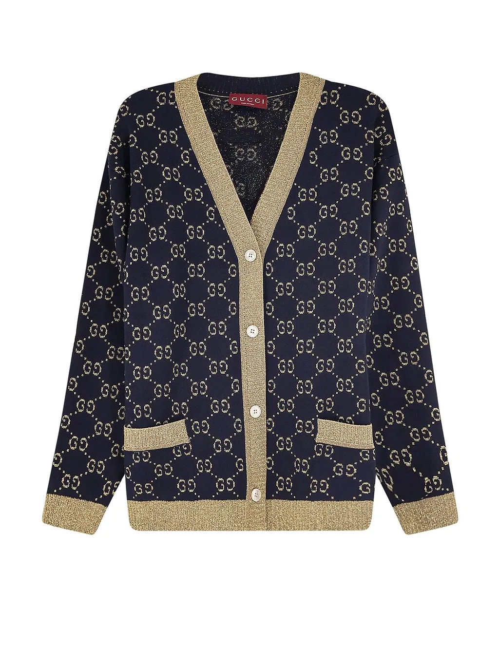 Gucci V-Neck Button-Up Cardigan
