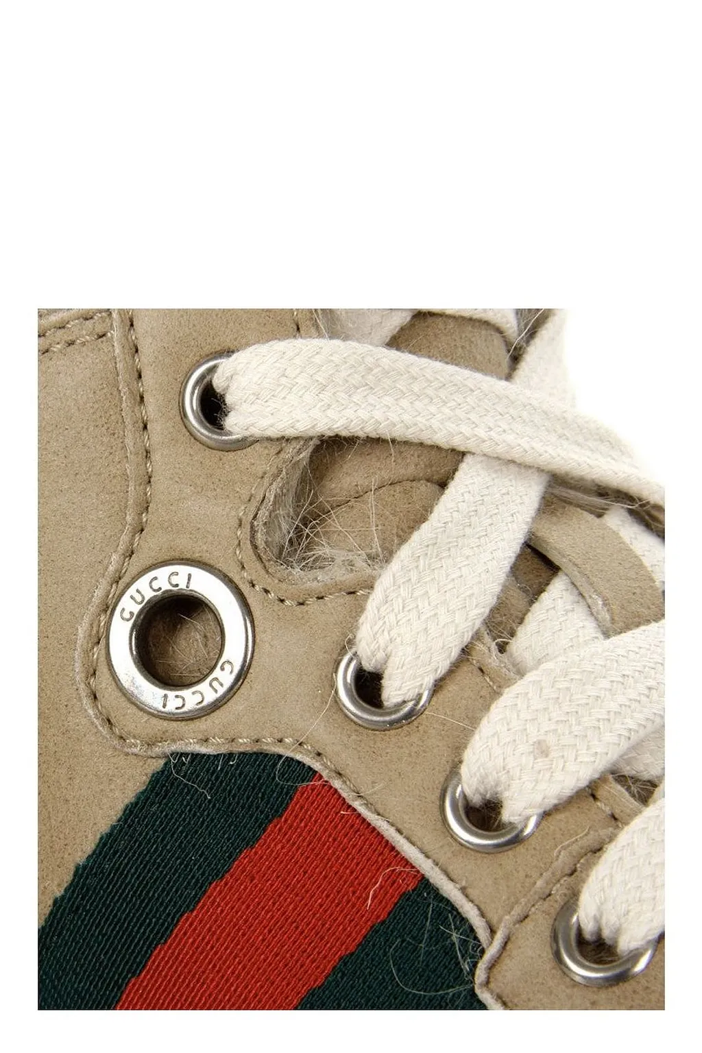 Gucci Web Detailed High Top Sneakers