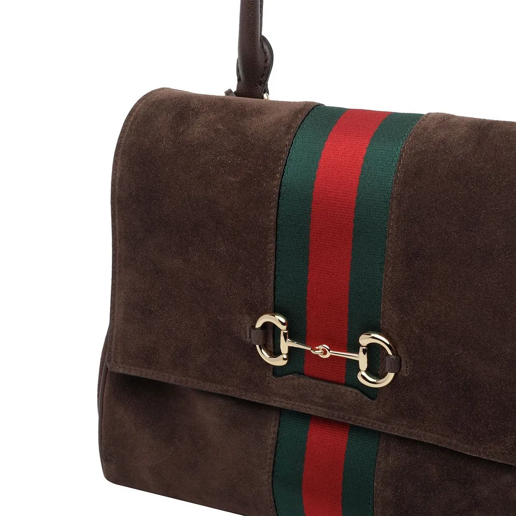 Gucci Web Horsebit Shoulder Bag