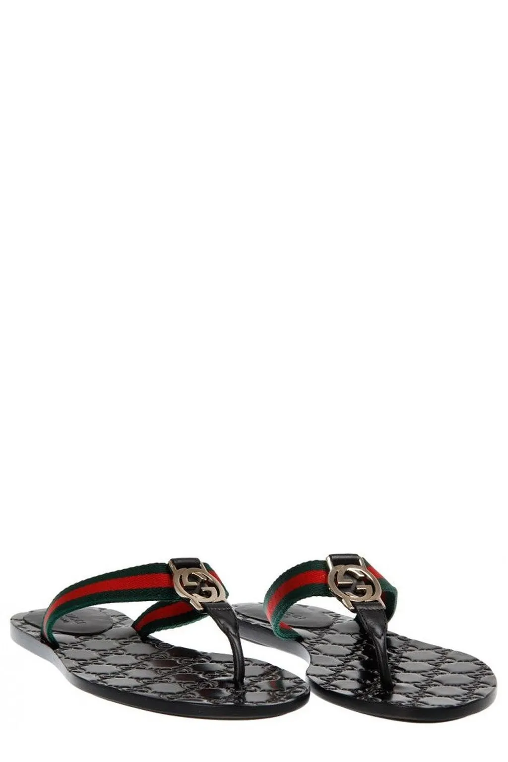 Gucci Web Detailed Thong Sandals